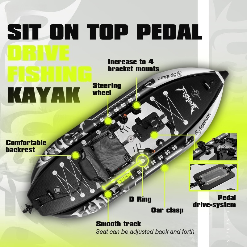 Spatium Anti Seawater Corrosio - Fishing Kayak Pedal Drive ulasan dan harga