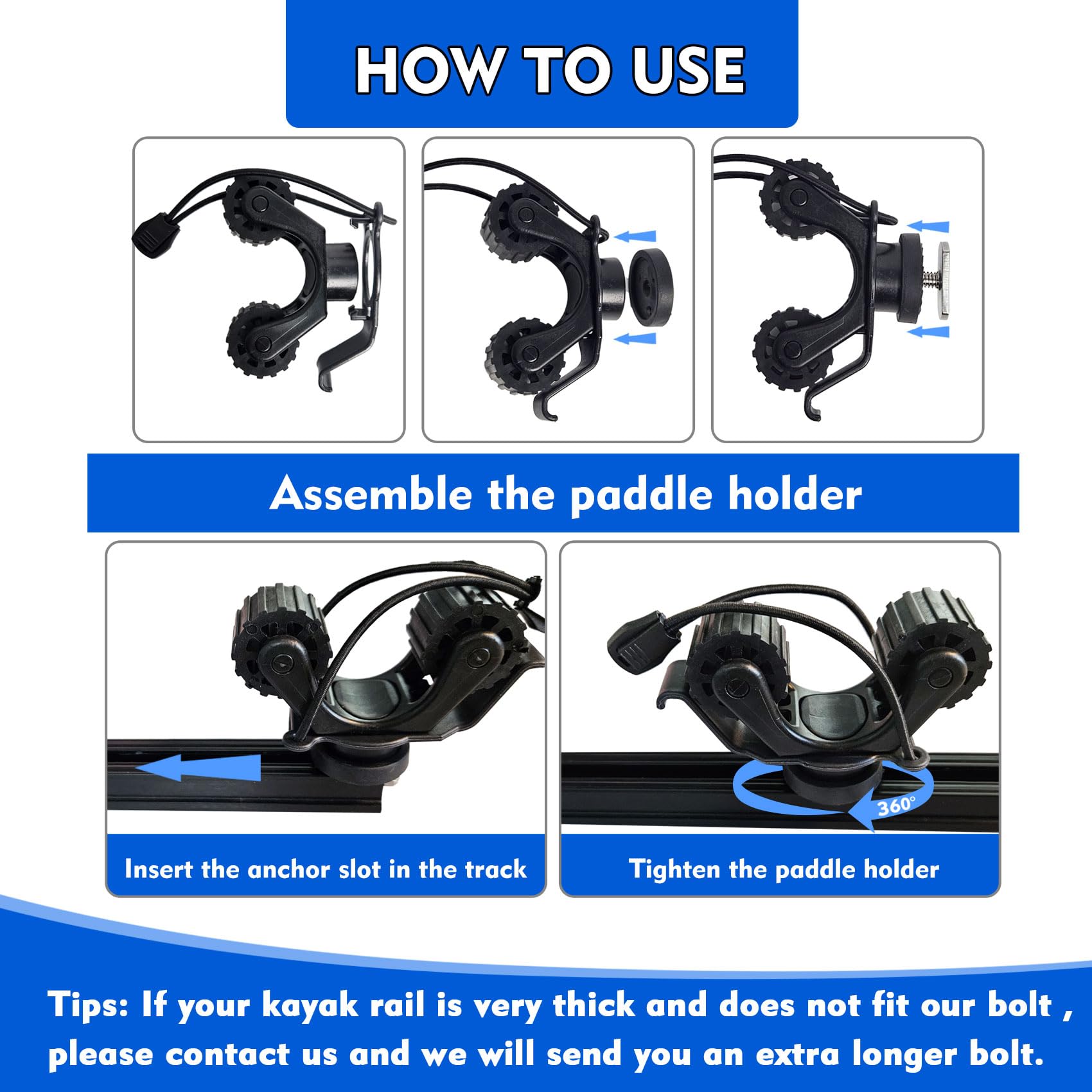 Kayak Rail Paddle Holder Kayak - Fishing Kayak Anchor ulasan dan harga