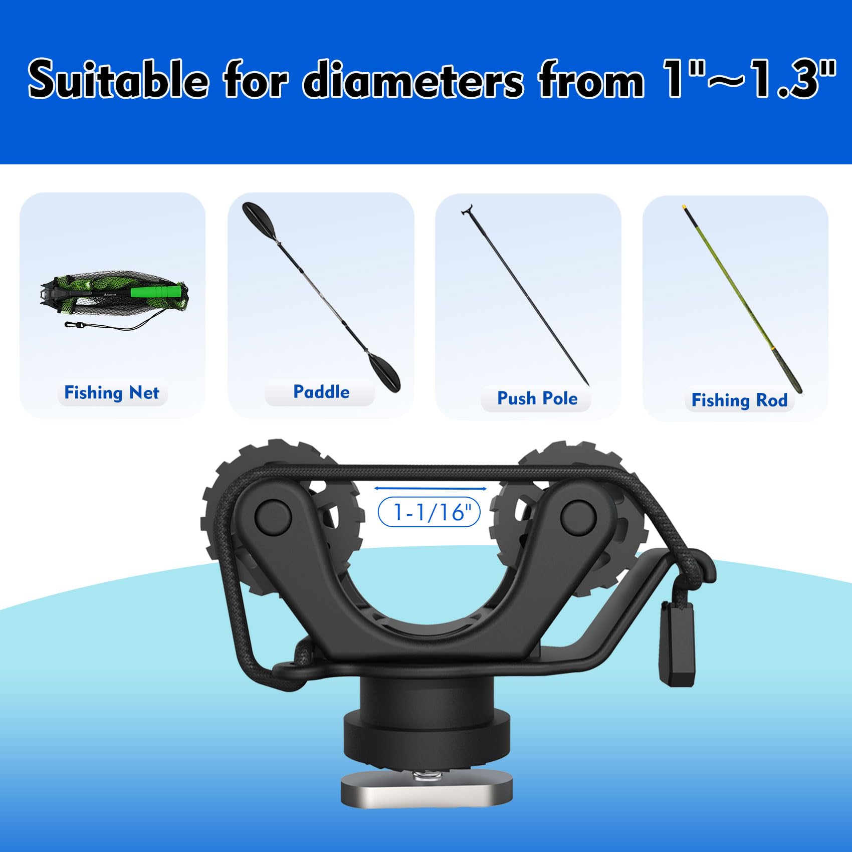 Kayak Rail Paddle Holder Kayak - Fishing Kayak Anchor ulasan dan harga